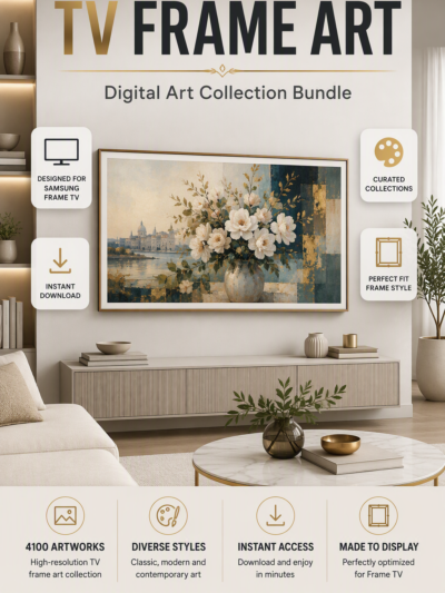 باكدج 4100 لوحة TV Frame Art للطباعة والديكور